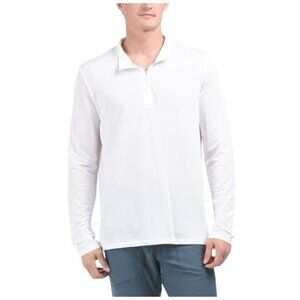 Under Armour Mens White Quarter Zip Pullover Long Sleeve Top Activewear Sz 3XL